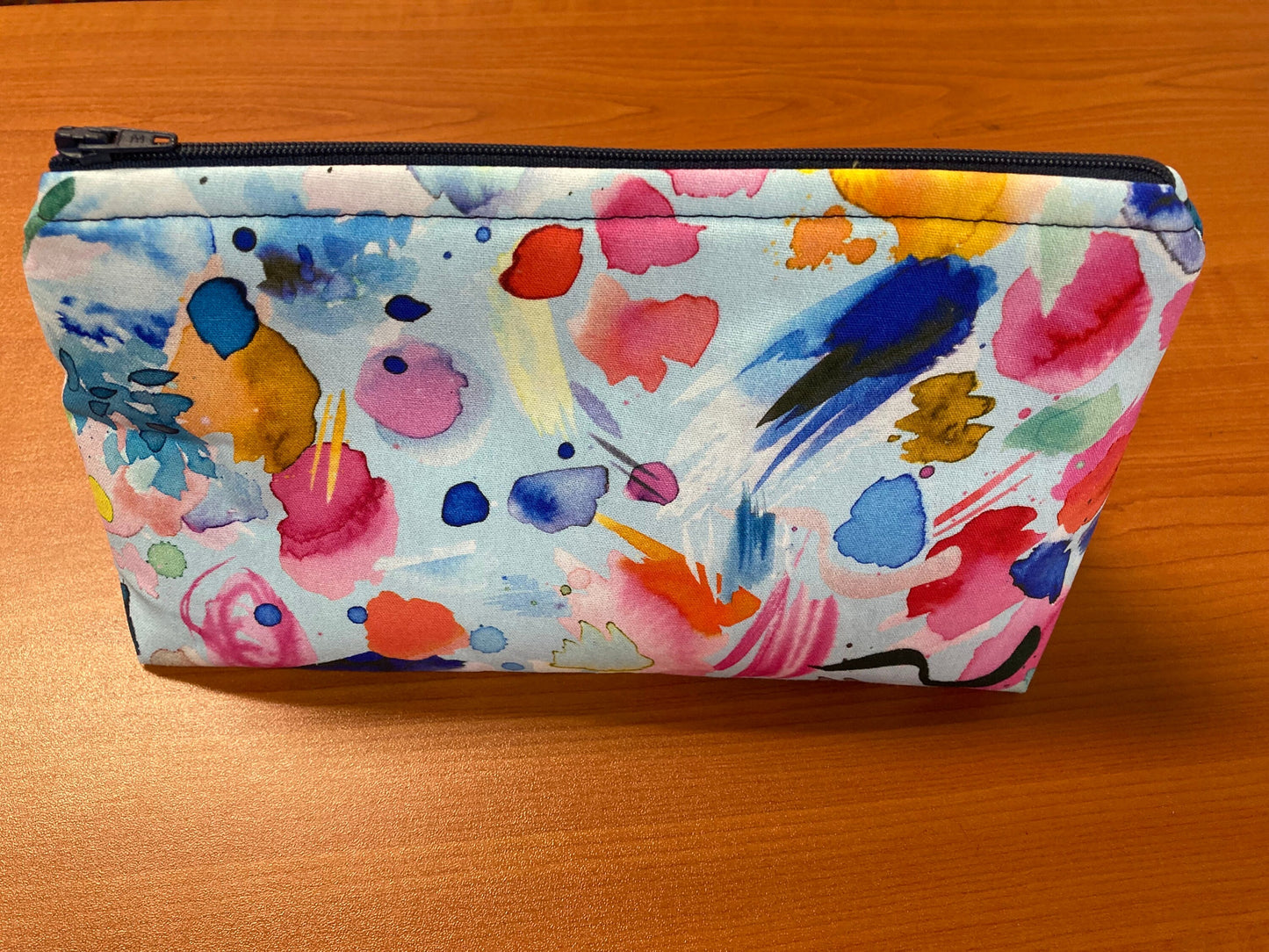 Handmade Cosmetic Pouch or Unique One of a Kind Zipper Bag for Any Purpose - Art