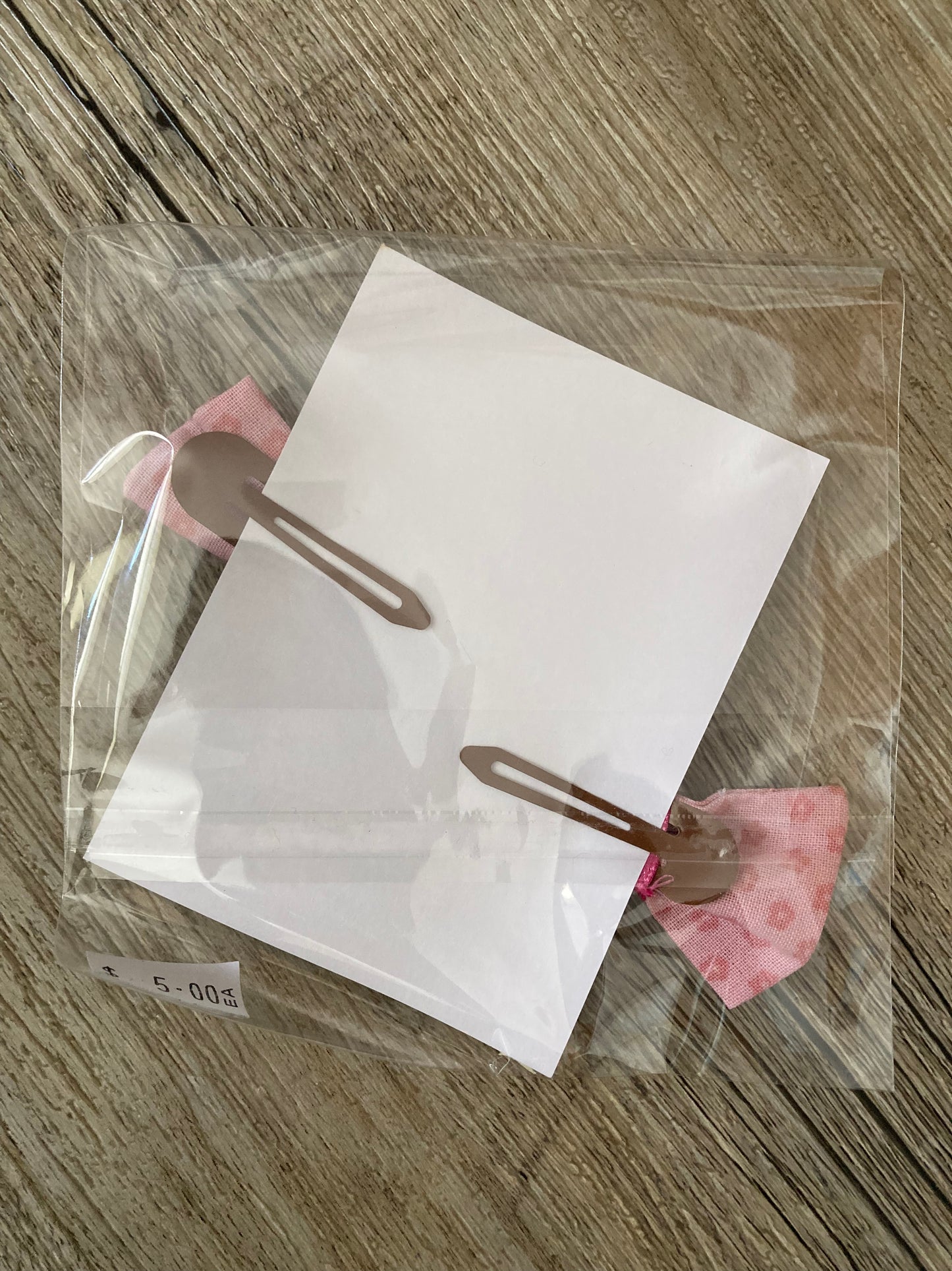 Hair Bows & Clips - Set of 2 (Pink)