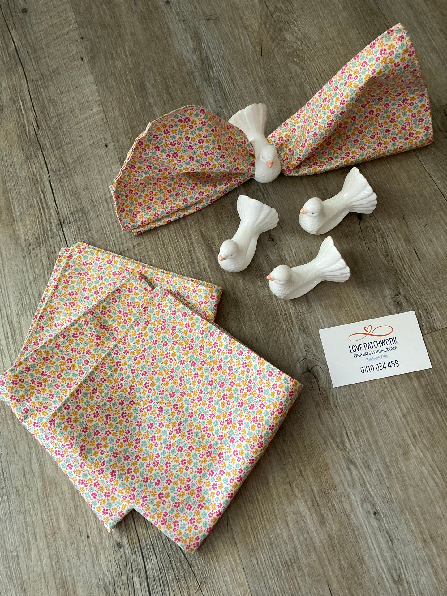 Reusable Serviettes & Serviette Rings Sets