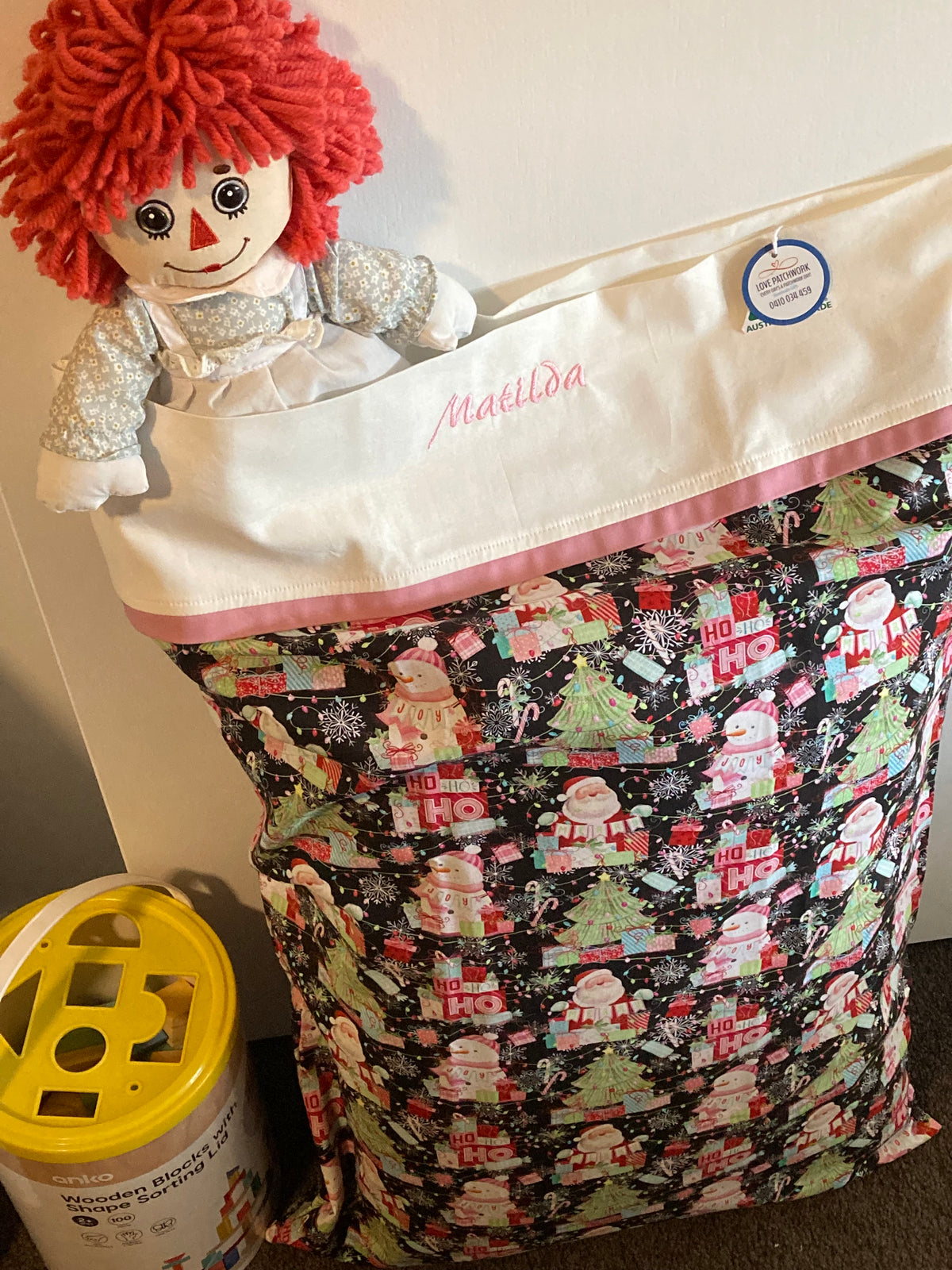 Personalised Christmas Sack - Custom Name Gift Bag