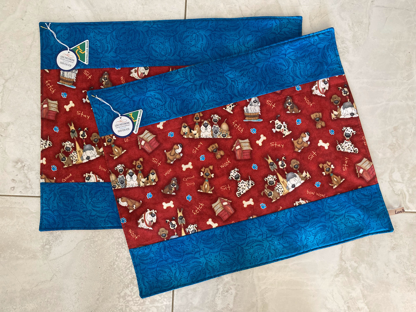 Pet Placemats - Reversible Dogs (Set of 2)