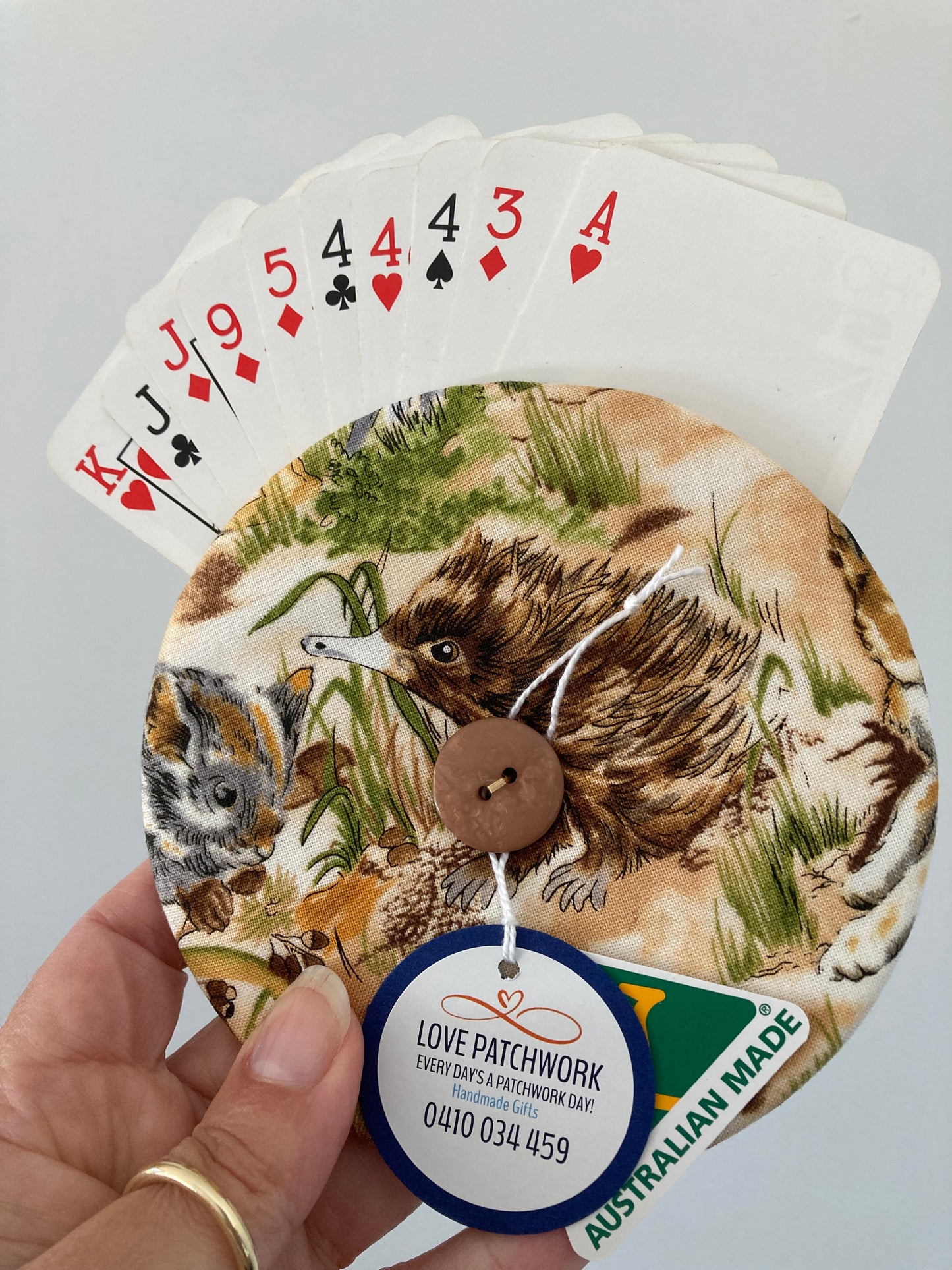 Gift Sets - Helping Hand Playing Card Holder & Pouch (Australian)