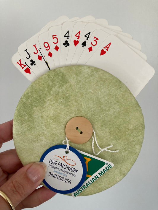 Helping Hand Playing Card Holder from recycled CD or DVD great for children to hold multiple cards or someone with arthritic hands