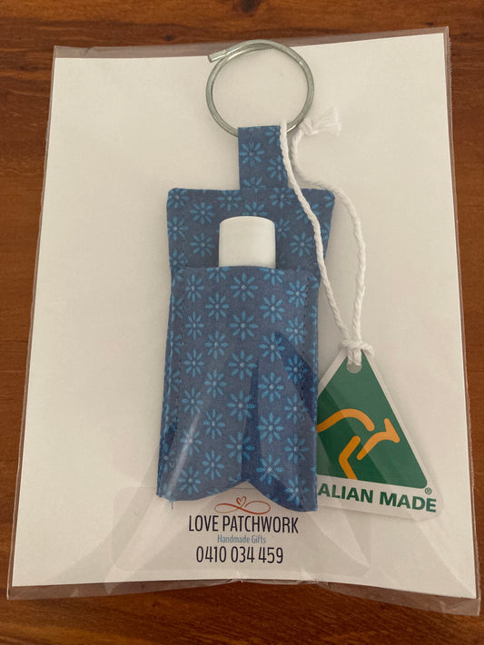 Keyring & Lip Balm Holder - Blue