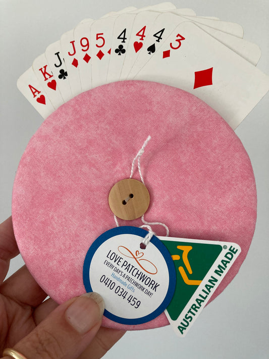 Helping Hand Playing Card Holder from recycled CD or DVD great for children to hold multiple cards or someone with arthritic hands