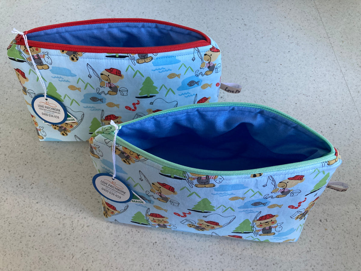 Bears Fishing Gift Set - Two Zipper Pouches