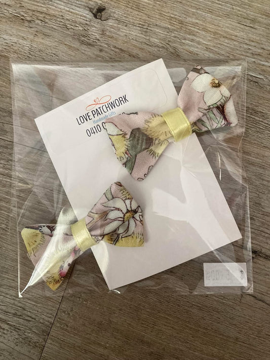Hair Bows & Clips - Set of 2 (Gumnut)