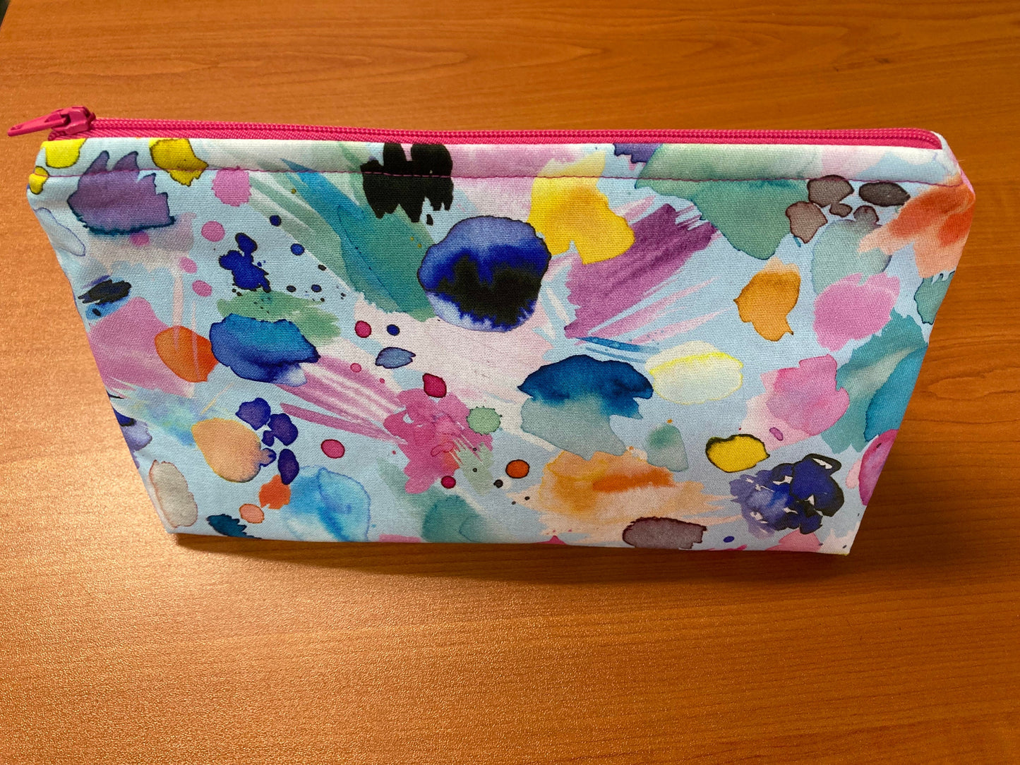 Handmade Cosmetic Pouch or Unique One of a Kind Zipper Bag for Any Purpose - Art