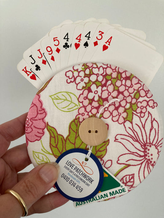 Helping Hand Playing Card Holder from recycled CD or DVD great for children to hold multiple cards or someone with arthritic hands