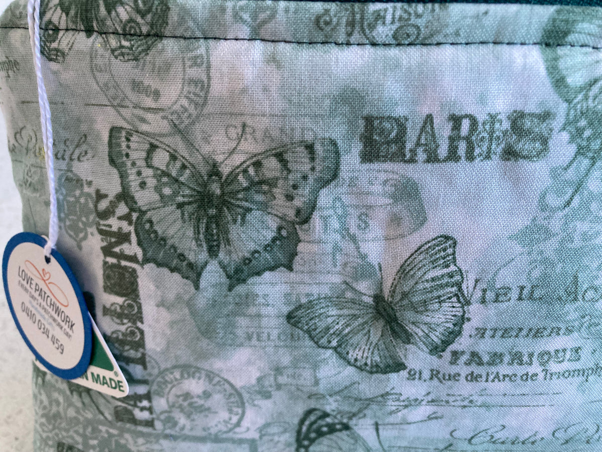 Butterfly Print Zipper Pouch
