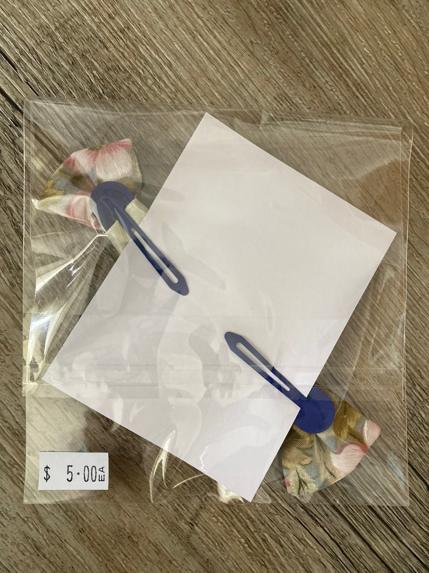 Hair Bows & Clips - Set of 2 (Floral & Cream)