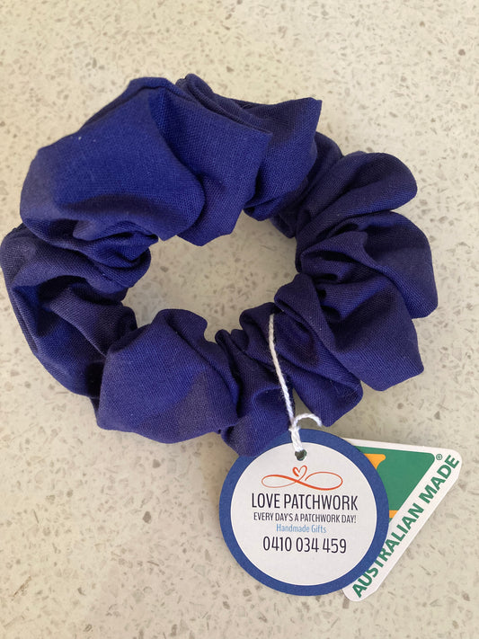 Hair Scrunchie - Navy