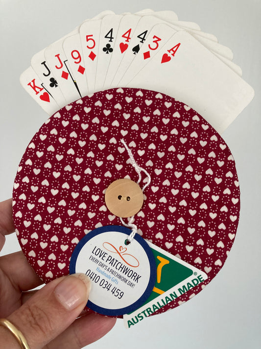 Helping Hand Playing Card Holder from recycled CD or DVD great for children to hold multiple cards or someone with arthritic hands