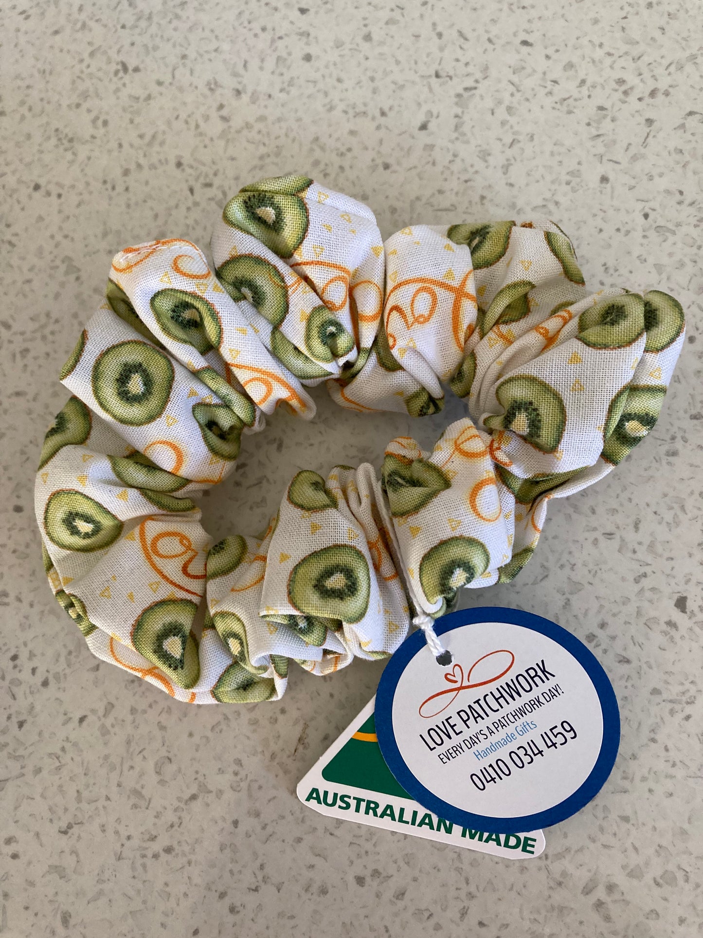 Gift Sets - Keyring & Lip Balm Holder & Hair Scrunchie (Kiwi Fruit)