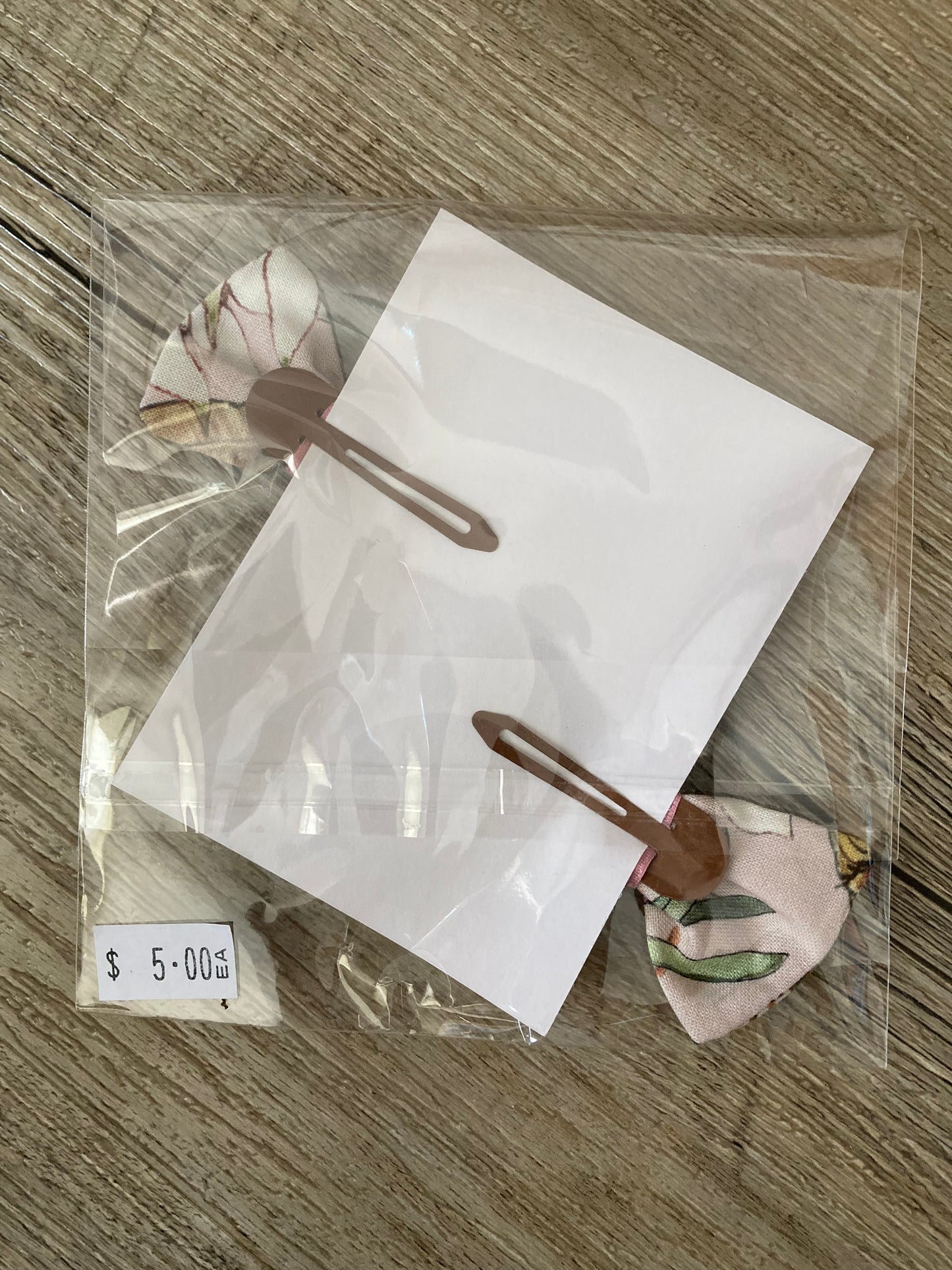 Hair Bows & Clips - Set of 2 (Pink Gumnut)