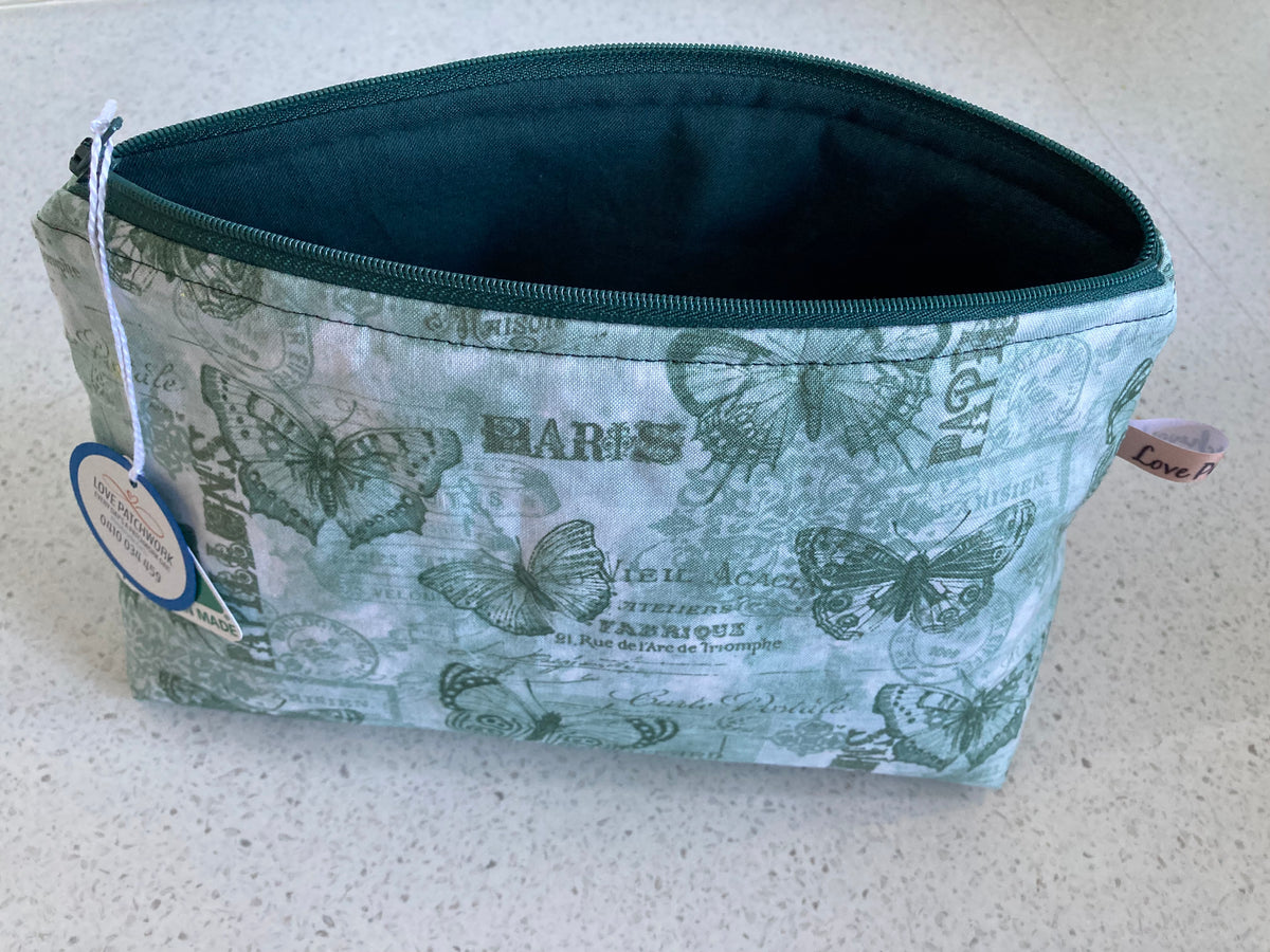 Butterfly Print Zipper Pouch