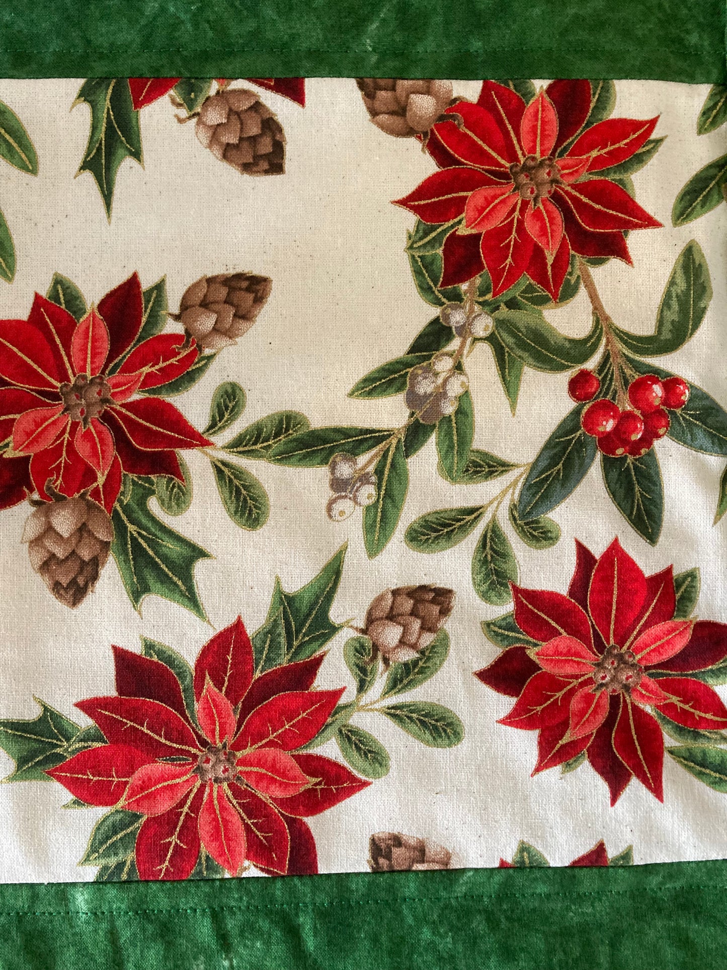 Table Runner - Christmas (Poinsettia design)
