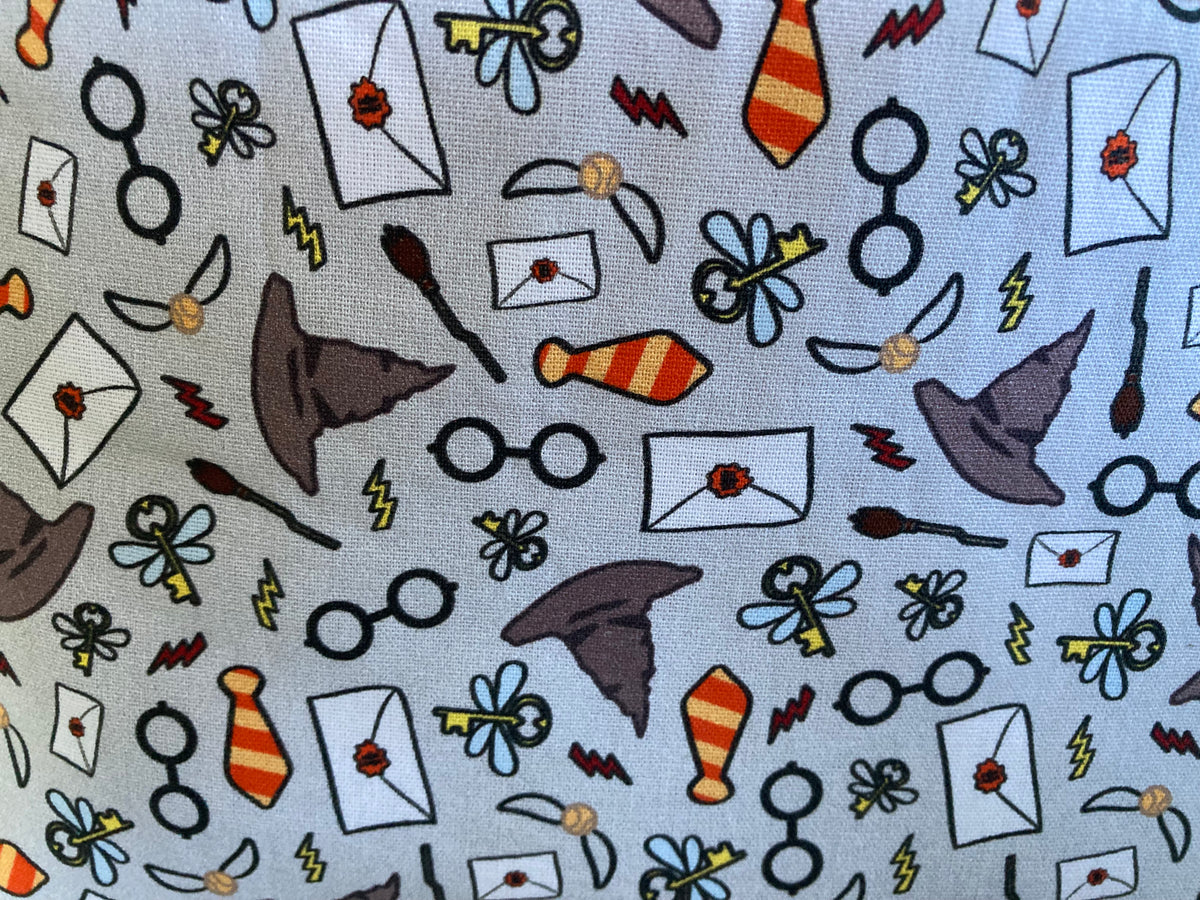 Harry Potter Print Zipper Pouch - Handmade Wizarding Fan Gift