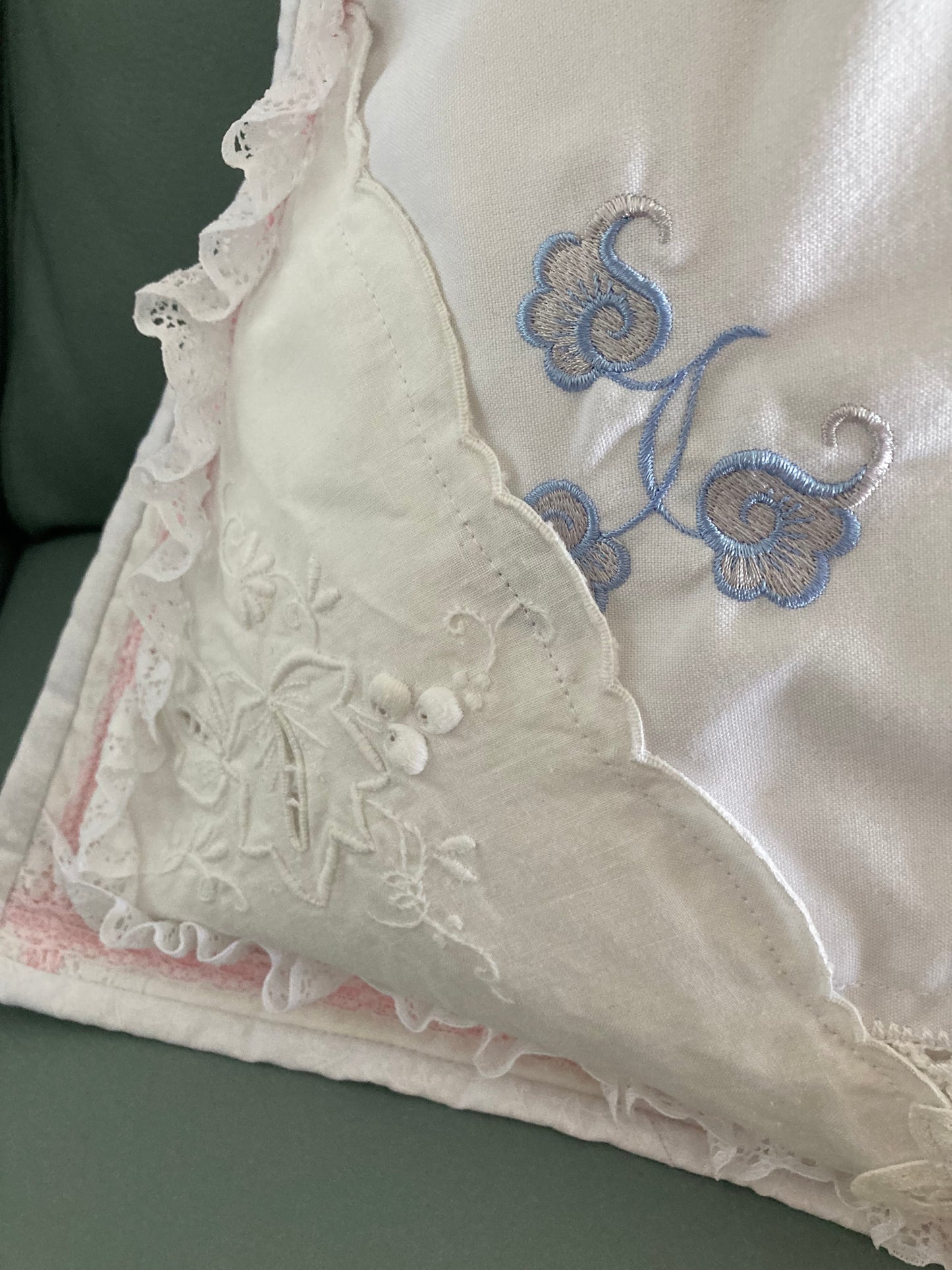 Vintage Doilies Cushion Cover - Upcycled Heirloom Décor