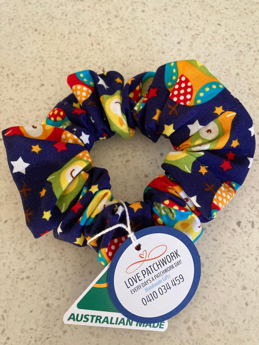 Hair Scrunchie - Owls