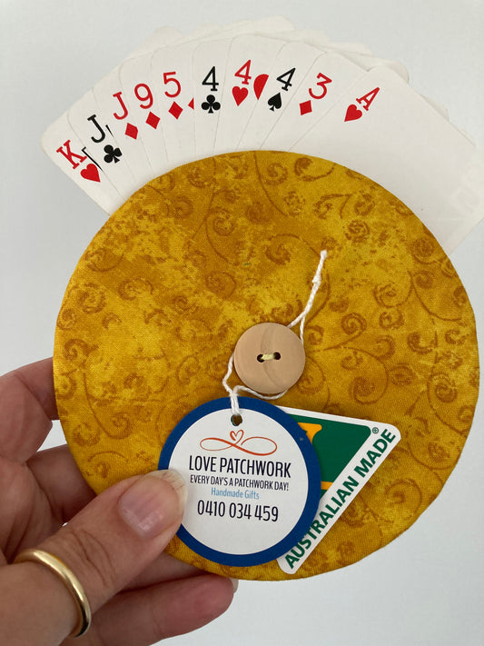 Helping Hand Playing Card Holder from recycled CD or DVD great for children to hold multiple cards or someone with arthritic hands