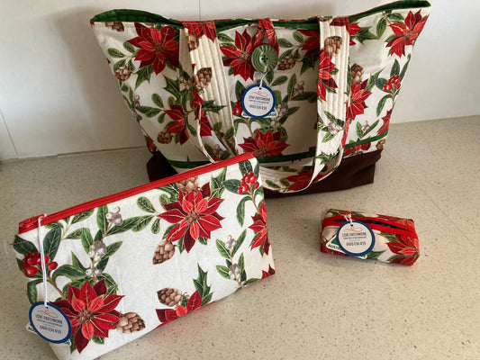 Christmas Tote Bag Gift Set - Festive Holiday Organisation
