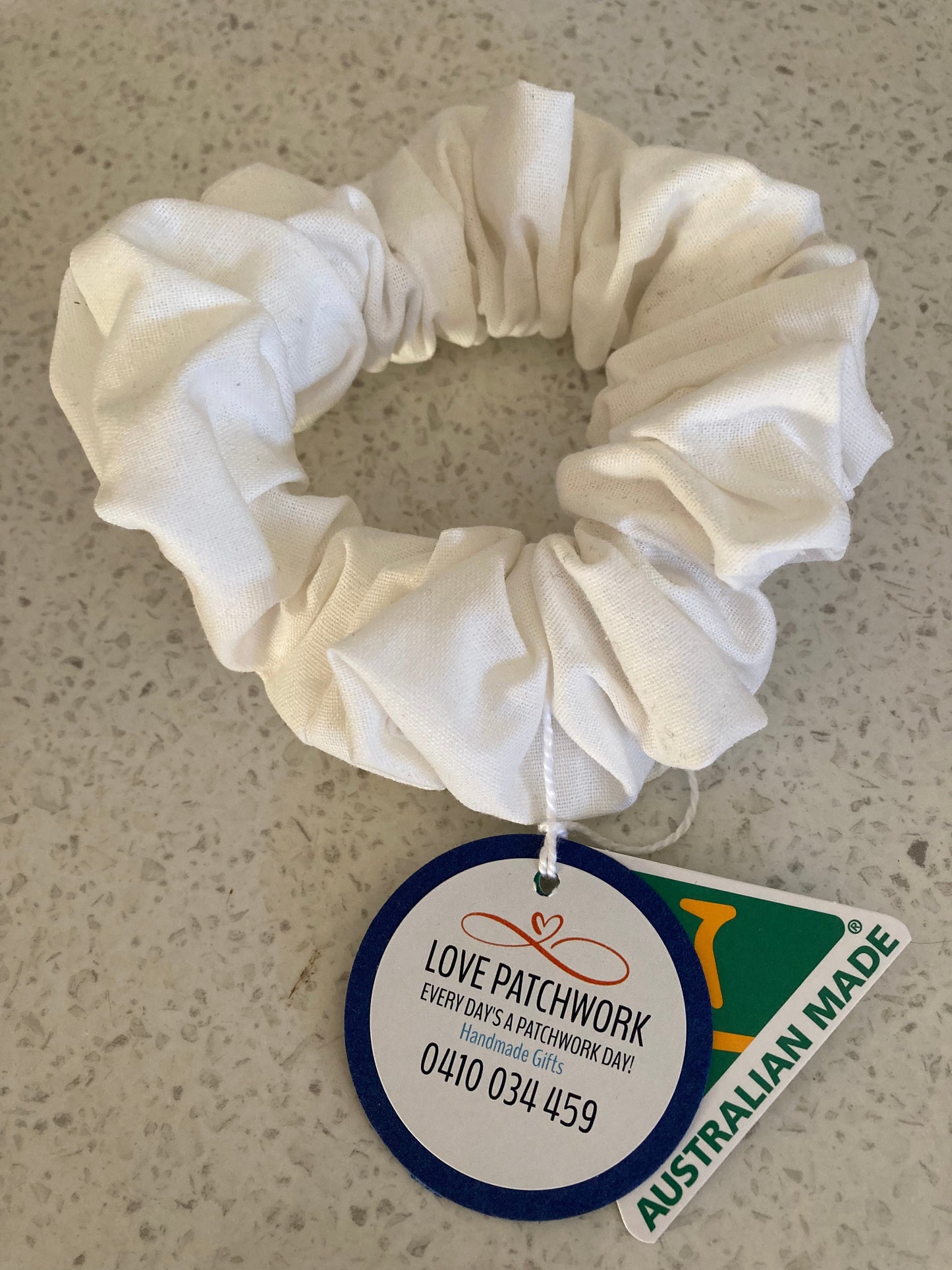 Hair Scrunchie - White
