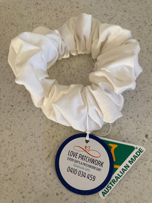 Hair Scrunchie - White