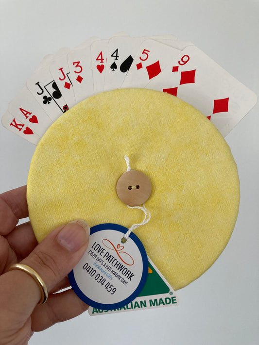 Helping Hand Playing Card Holder from recycled CD or DVD great for children to hold multiple cards or someone with arthritic hands