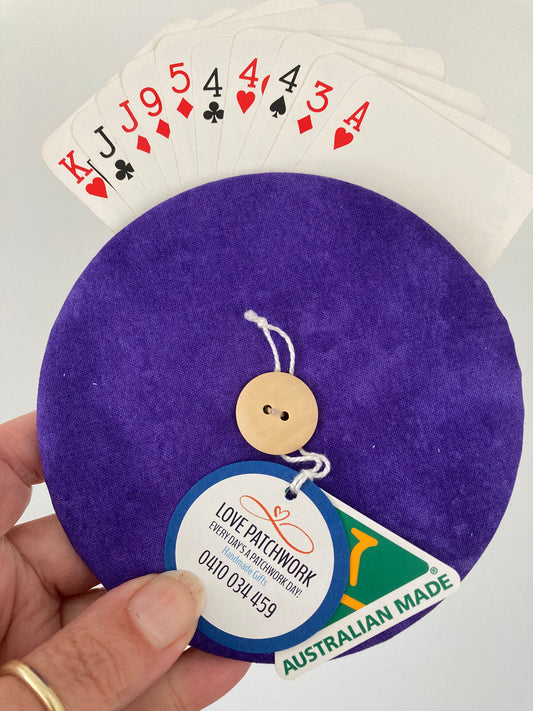 Helping Hand Playing Card Holder from recycled CD or DVD great for children to hold multiple cards or someone with arthritic hands