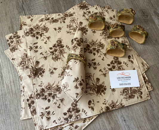 Reusable Serviettes & Serviette Rings Sets
