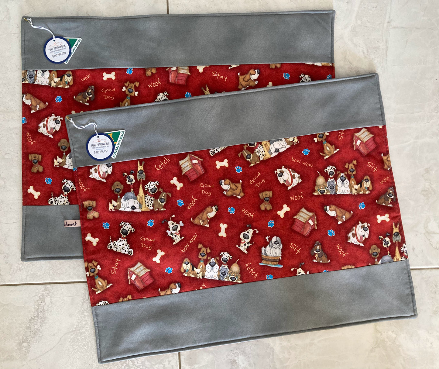 Pet Placemats - Reversible Dogs (Set of 2)