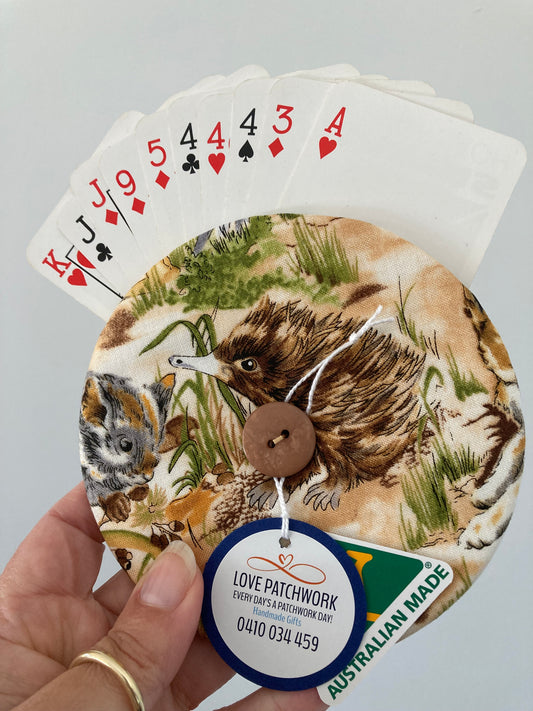 Helping Hand Playing Card Holder from recycled CD or DVD great for children to hold multiple cards or someone with arthritic hands