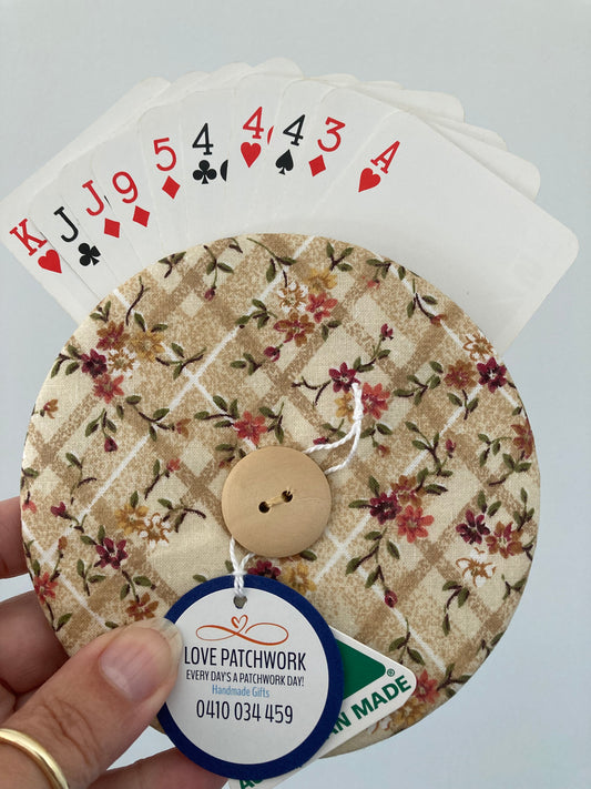 Helping Hand Playing Card Holder from recycled CD or DVD great for children to hold multiple cards or someone with arthritic hands