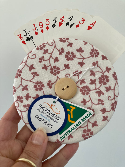 Helping Hand Playing Card Holder from recycled CD or DVD great for children to hold multiple cards or someone with arthritic hands