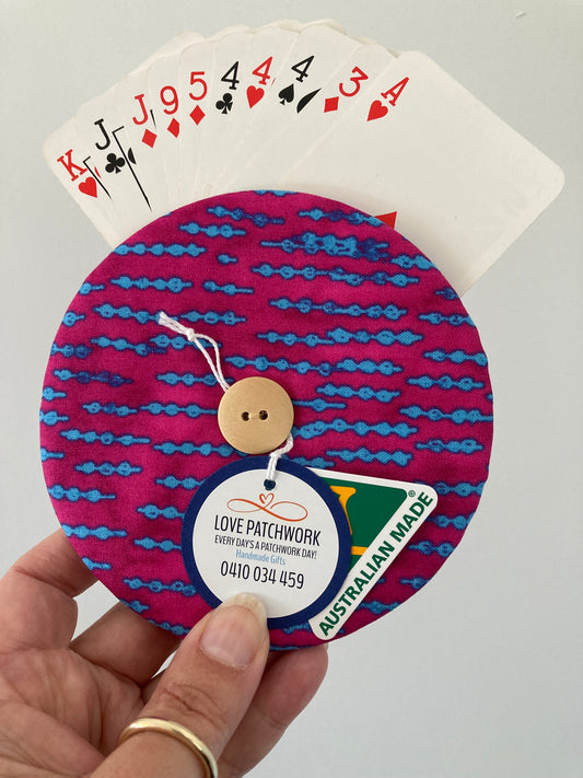 Helping Hand Playing Card Holder from recycled CD or DVD great for children to hold multiple cards or someone with arthritic hands