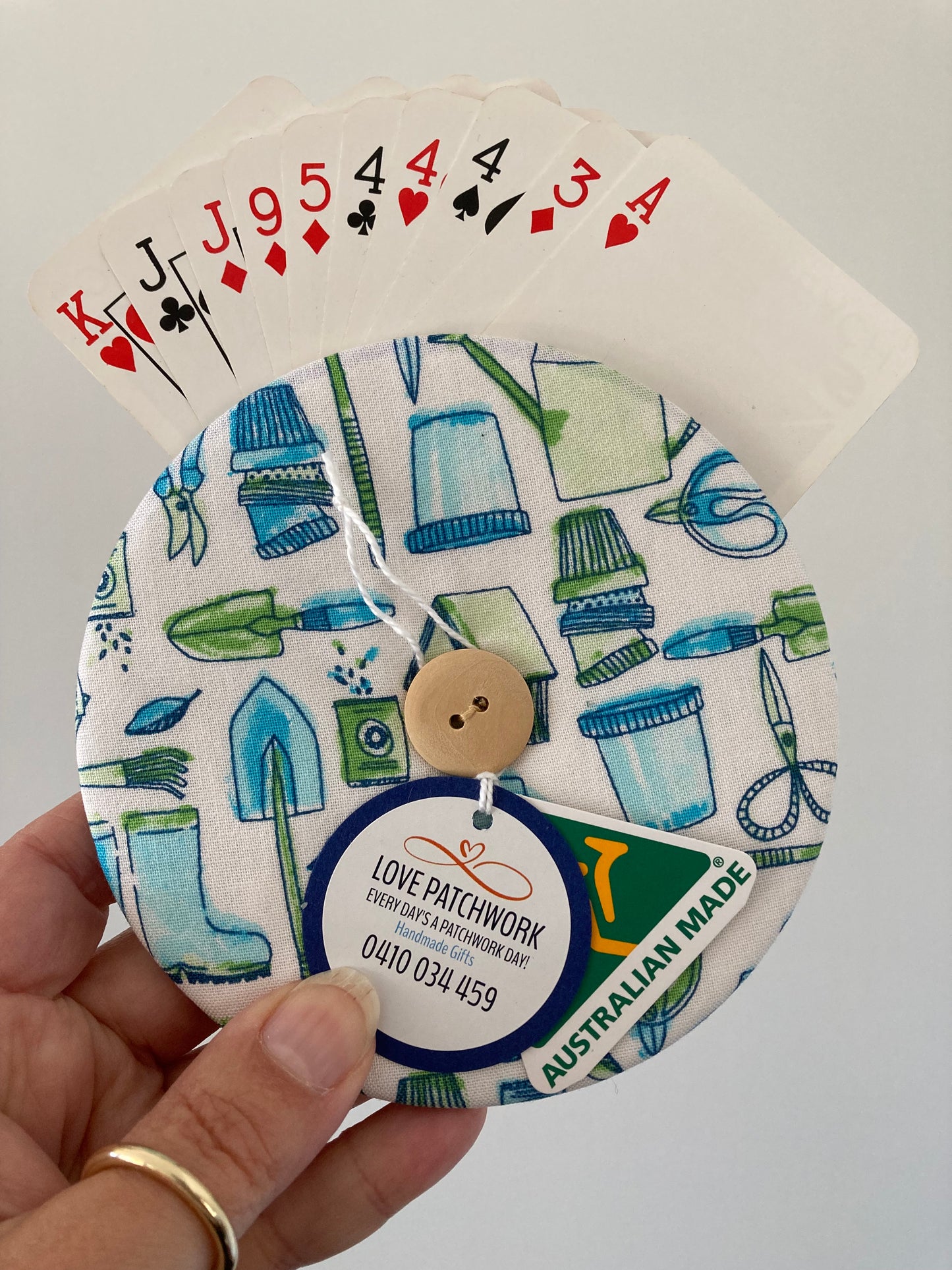 Gift Sets - Helping Hand Playing Card Holder & Hair Scrunchie (Garden)