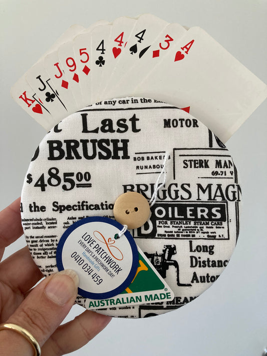 Helping Hand Playing Card Holder from recycled CD or DVD great for children to hold multiple cards or someone with arthritic hands