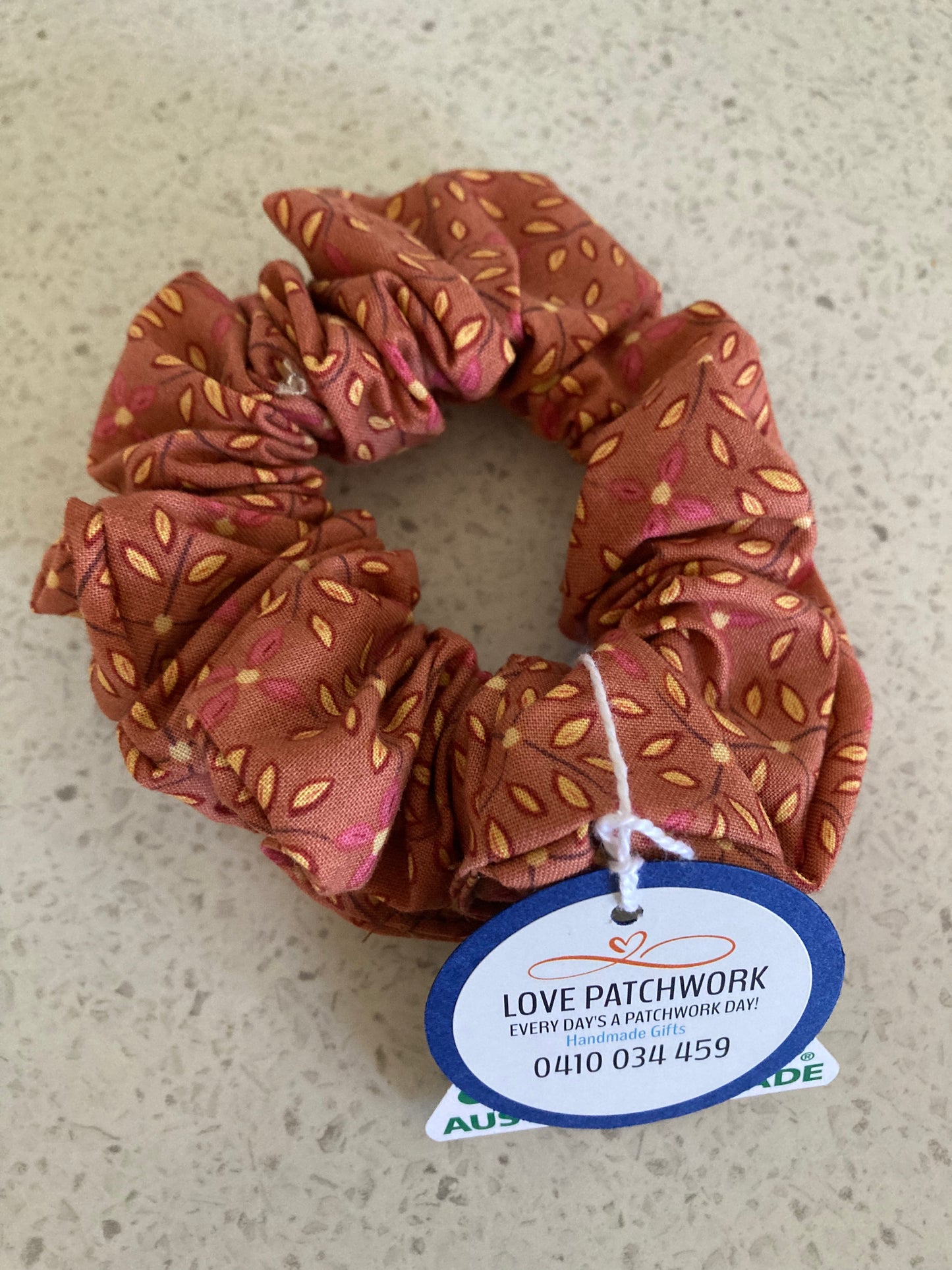 Hair Scrunchie - Brown