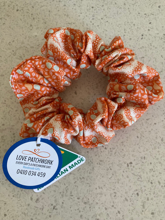 Hair Scrunchie - Tilda Orange