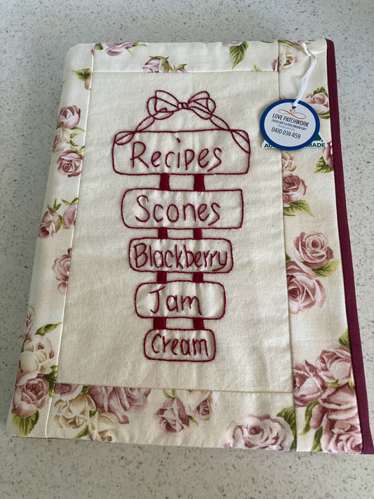 Embroidered Recipe Journal