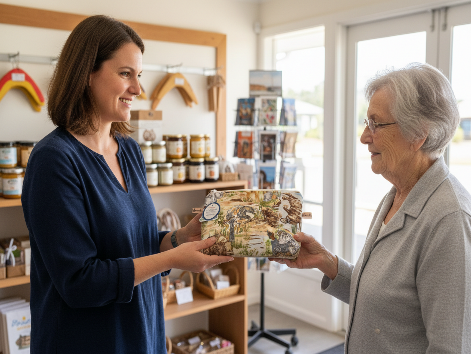 Australian animals pouch souvenir gift