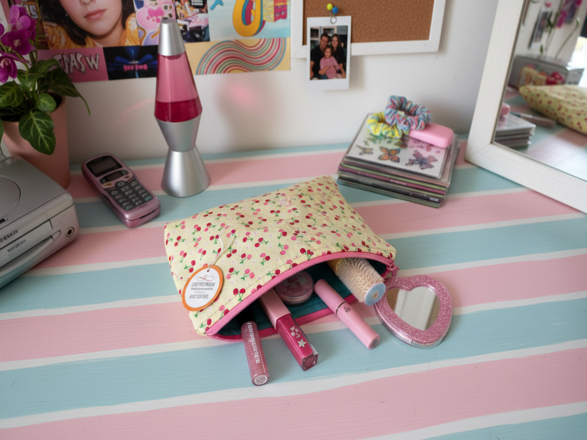 Cherries pouch teen girl gift