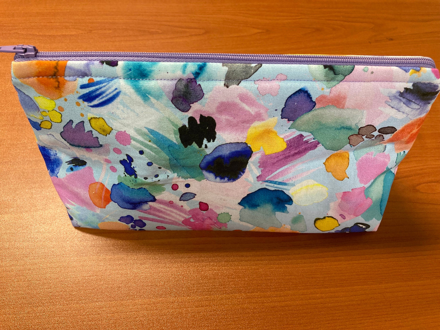 Handmade Cosmetic Pouch or Unique One of a Kind Zipper Bag for Any Purpose - Art